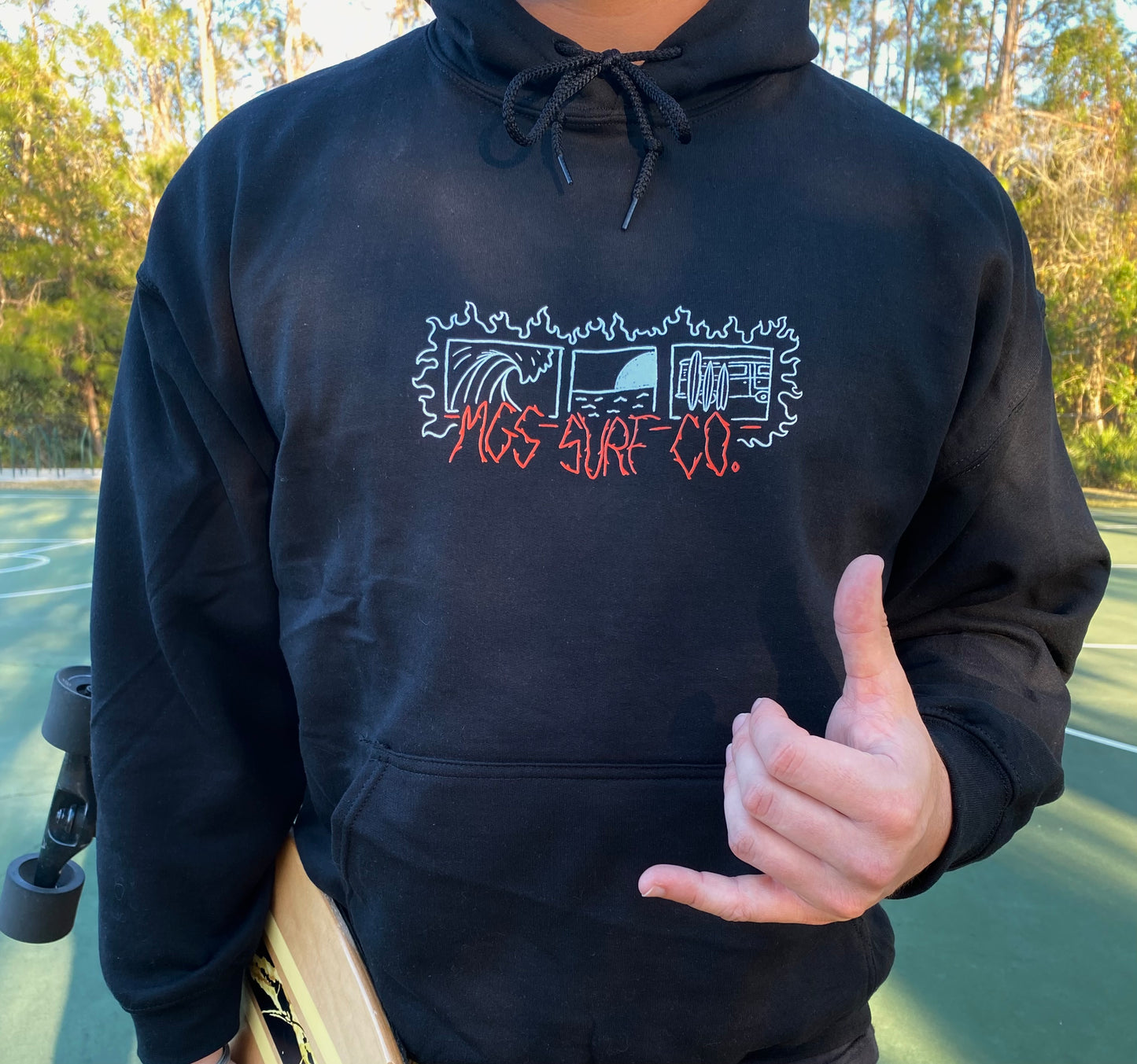 Black Flame Hoodie